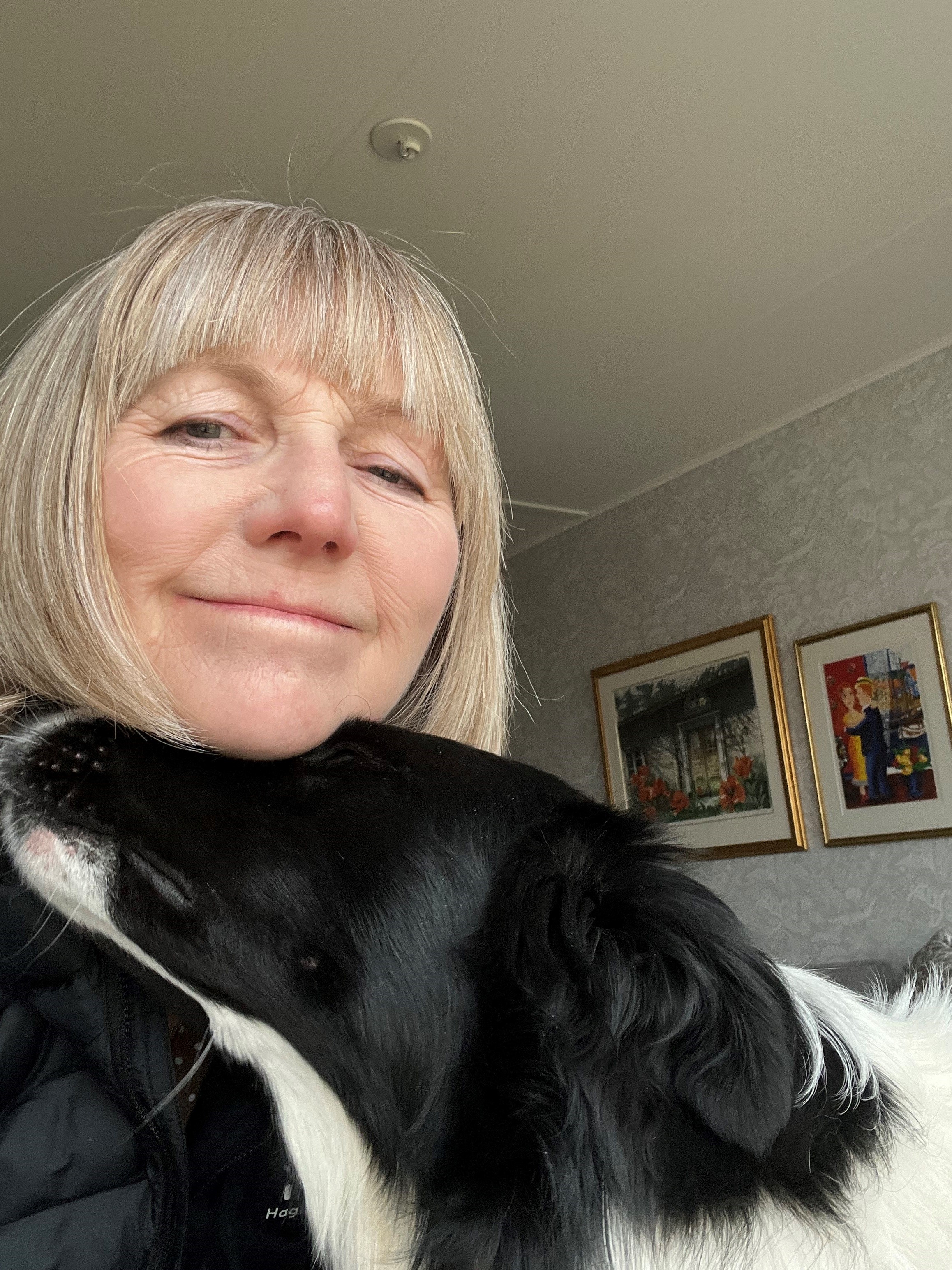 Cecilia Borgljung med Bordercollien Aske