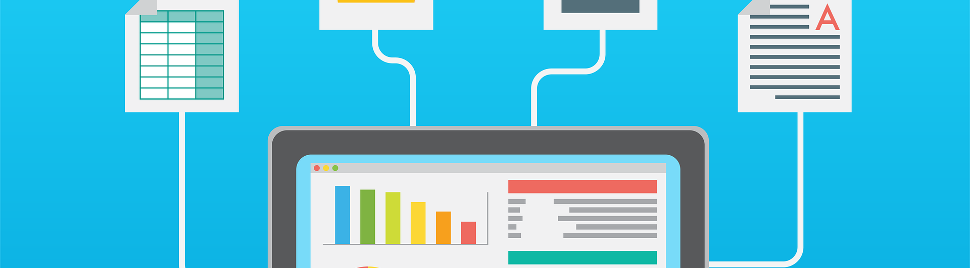 Bild från Pixabay som visar dokumentinsamling och statistik.