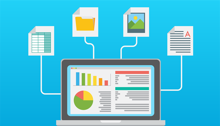 Bild från Pixabay som visar dokumentinsamling och statistik.