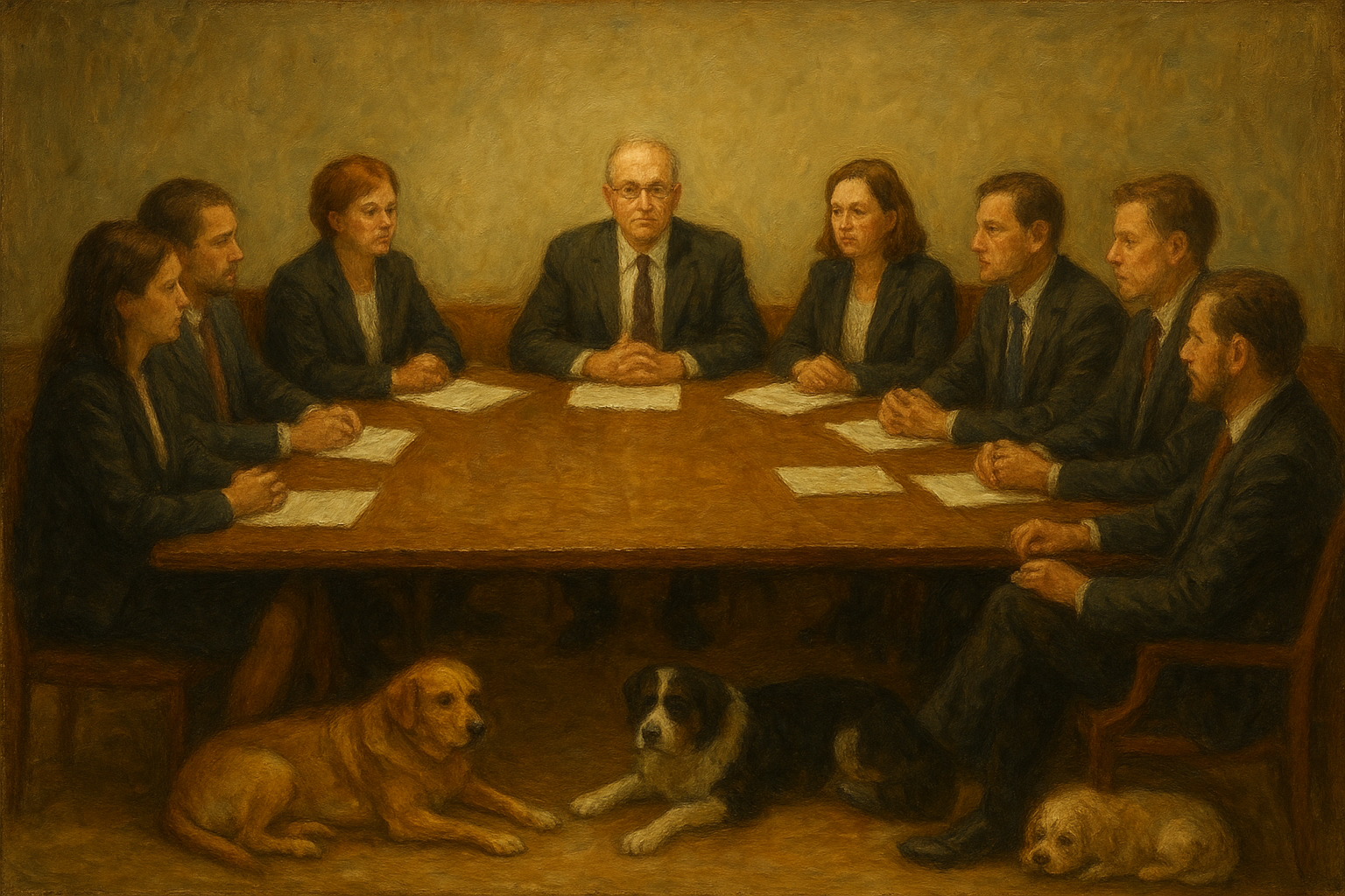 Styrelse gruppbild AI