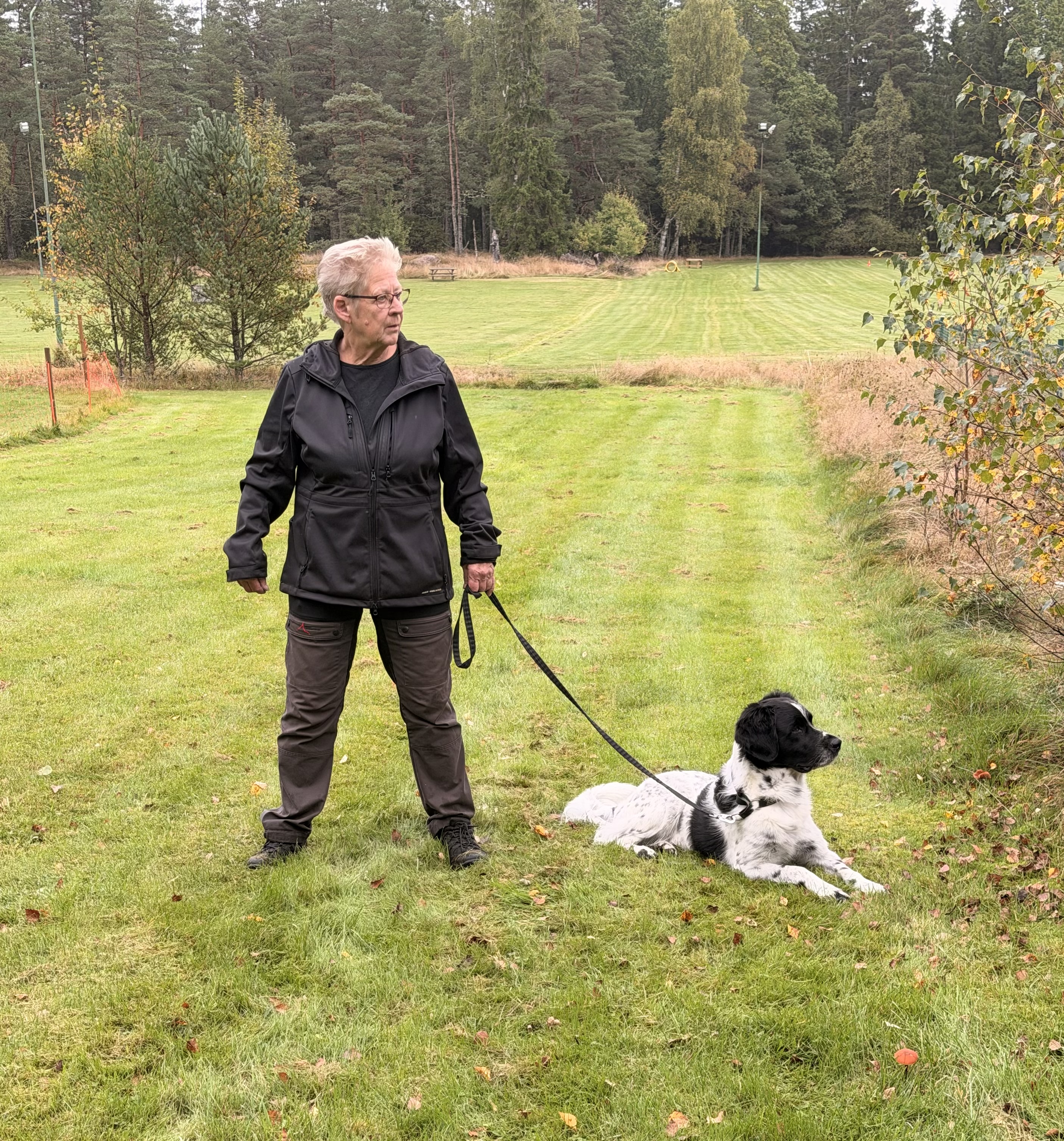 Person med hund