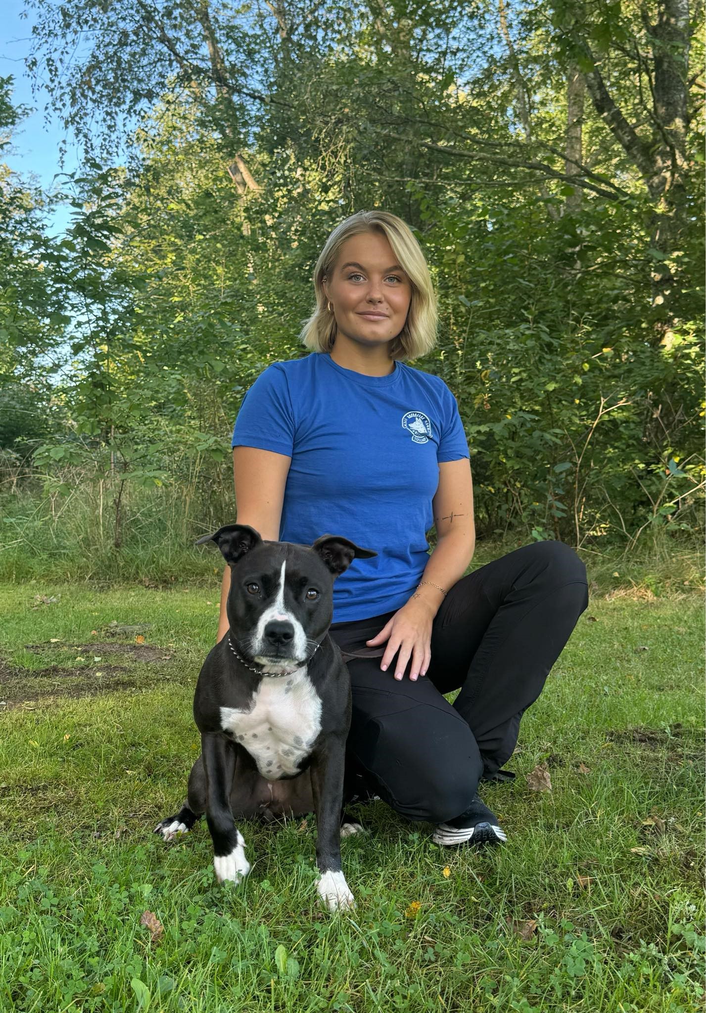 Cajsa Danielsson med hund