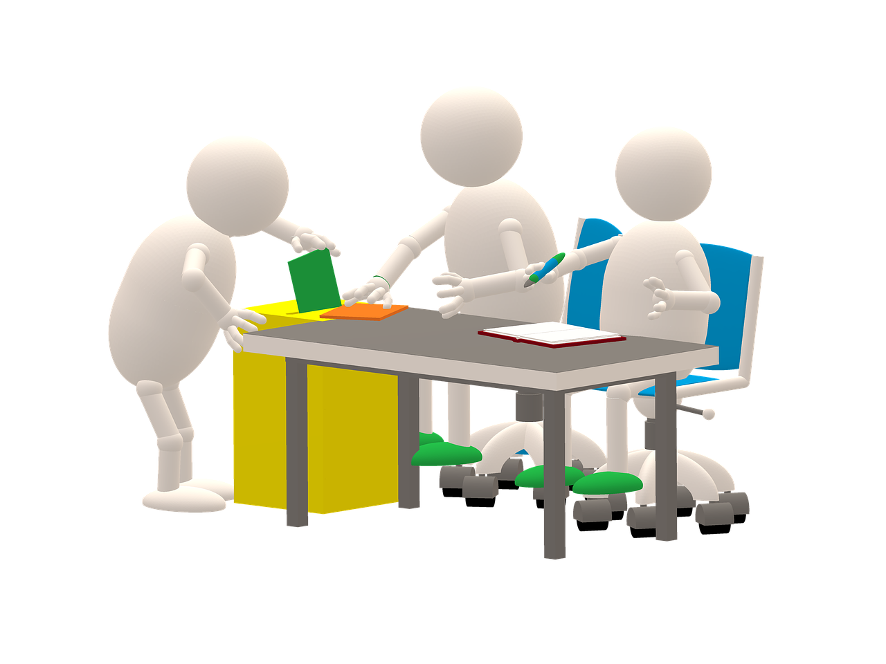 Tecknade figurer som röstar