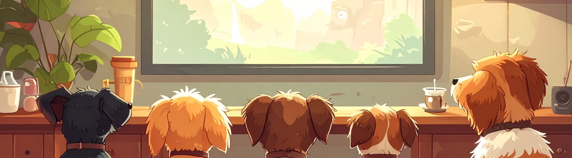 Hundar som ser på film