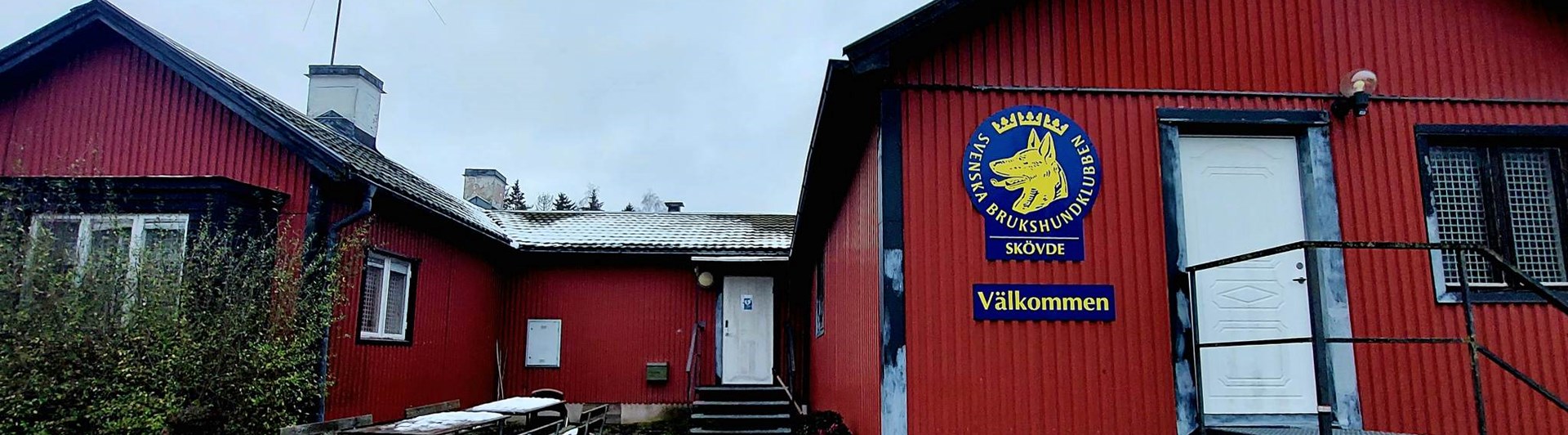 En bild på Skövde Brukshundklubbs stuga
