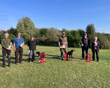 Prispallen för klassen Elit i söktävling