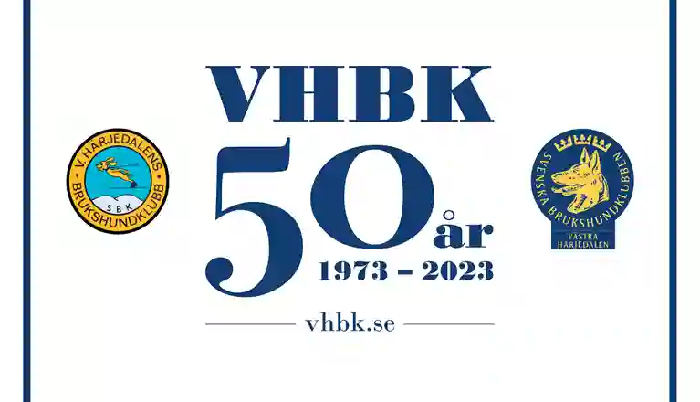 Västra Härjedalens Brukhshundklubb firar 50 år 2023.