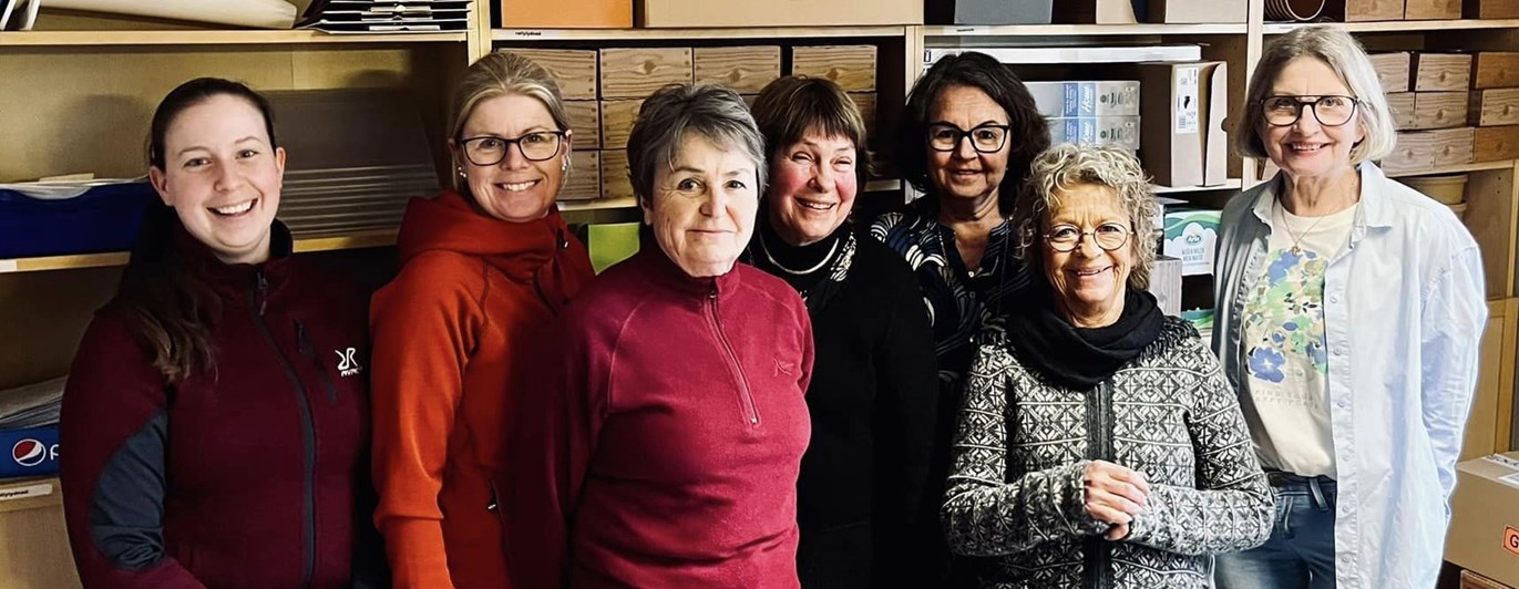 Styrelse 2024 (på bilden saknas sekreterare Marie Bergström och suppleant Jimmy Winge