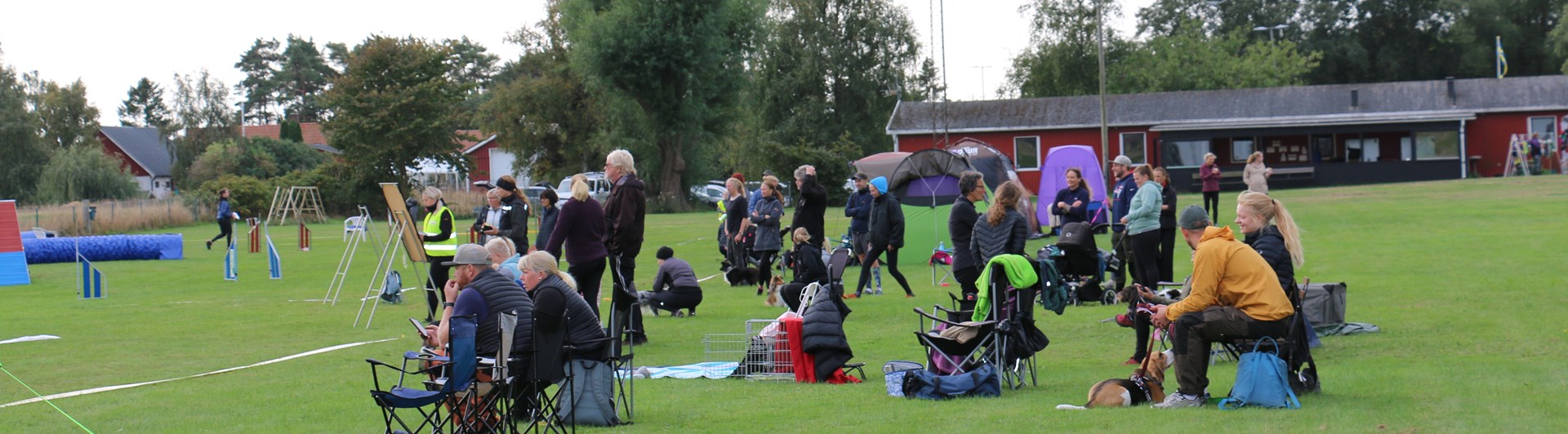 Bild från tävling på Trelleborgs Brukshundklubb