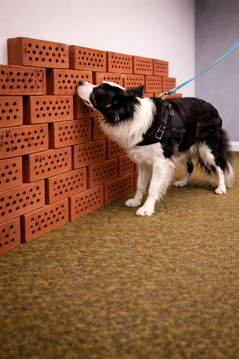 Border collie nose work