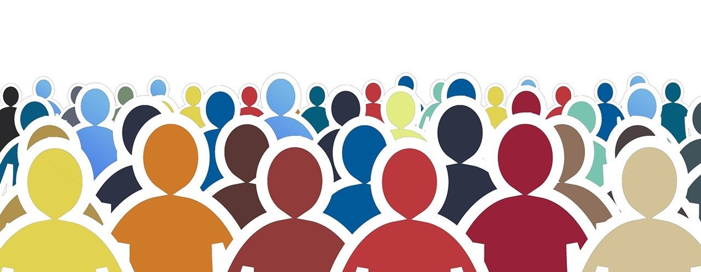 Tecknade människor i grupp