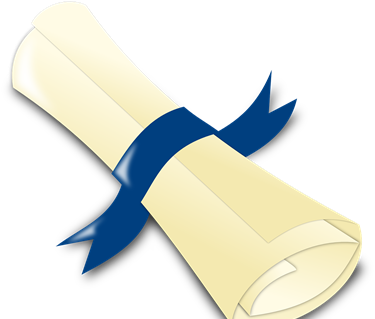 Illustration av korningsdiplom