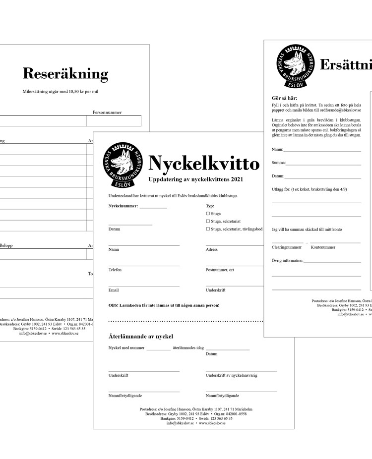 Dokument Eslövs Brukshundklubb