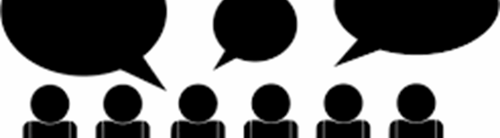 Grupp människor som pratar