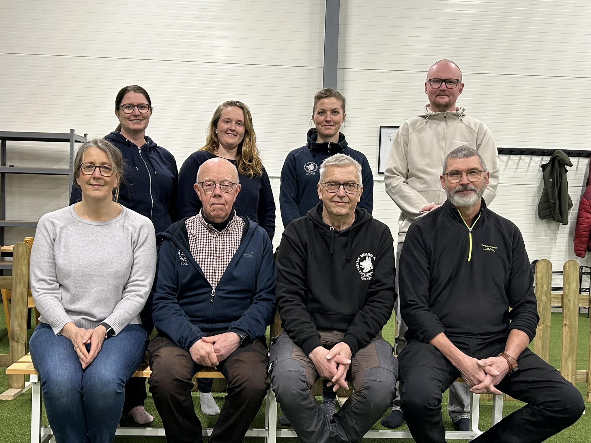 Bild av 2026 års styrelse i Tollarps Brukshundklubb