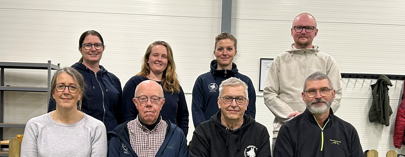 Bild av 2026 års styrelse i Tollarps Brukshundklubb