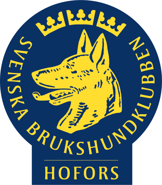 Logo för hofors brukshundklubb