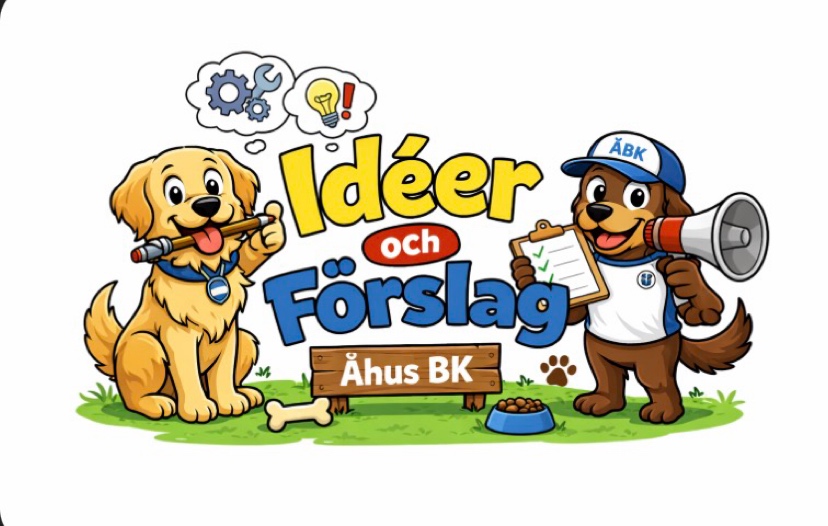 Bild på två hundar som är redo att bygga och fixa