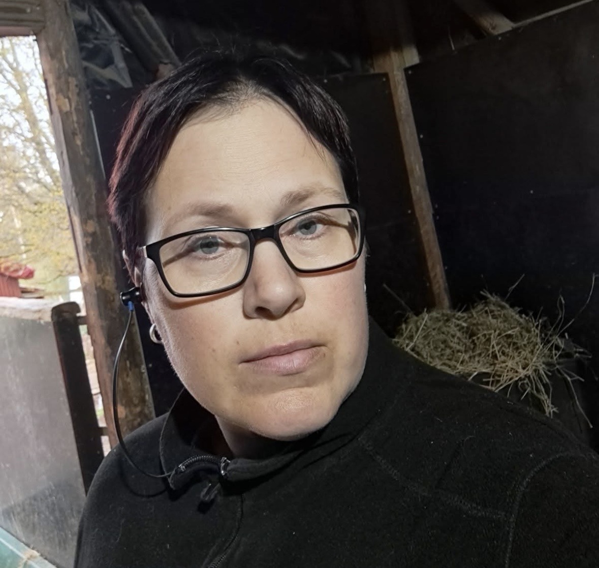 Maria som är kassör i sitt stall.