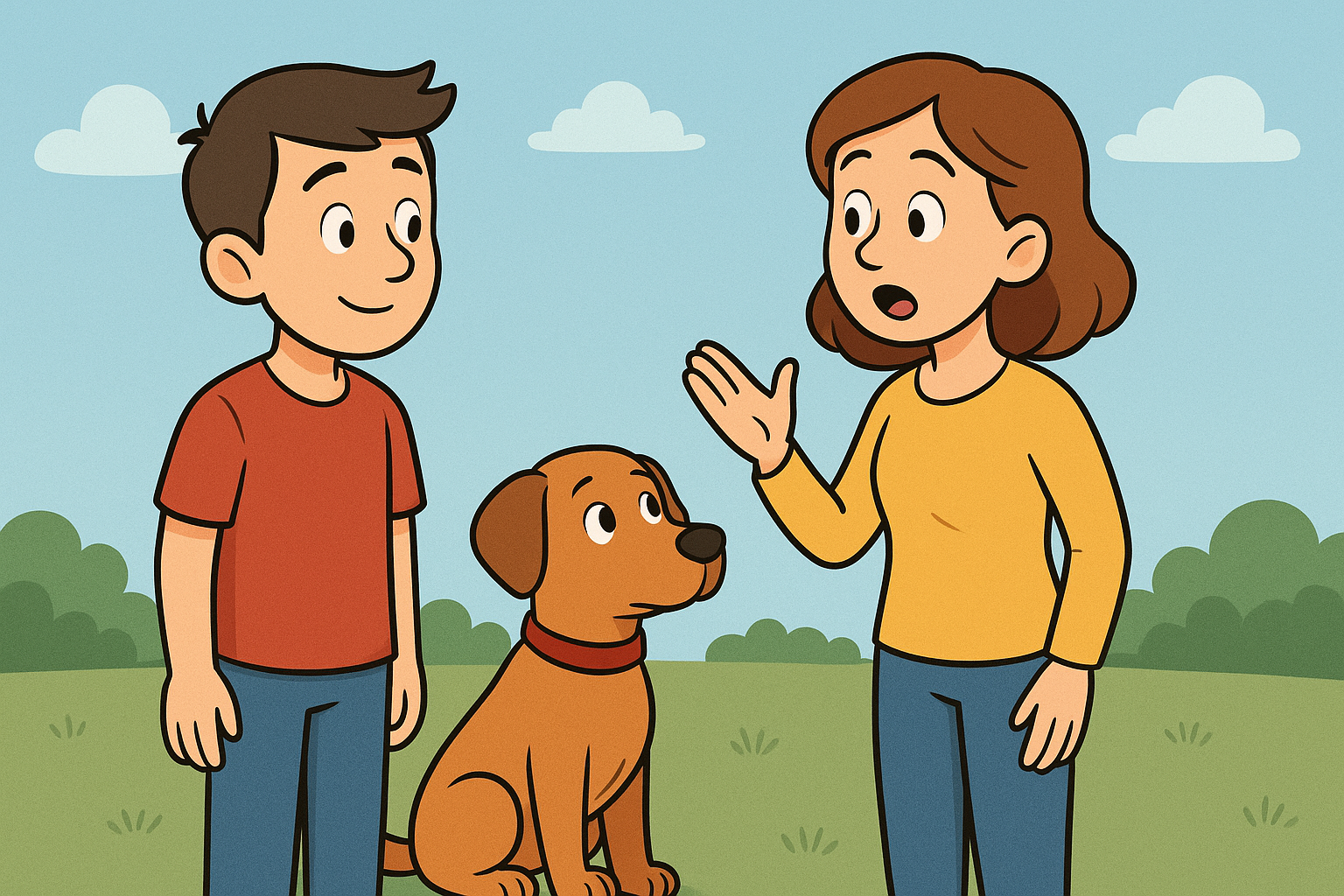 Tecknad bild instruktör