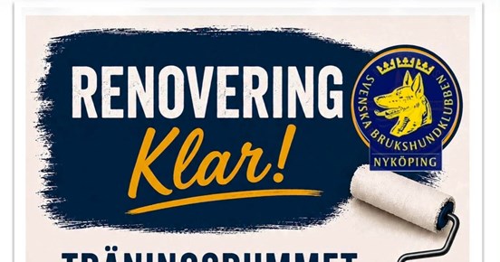Renovering klar. Träningsrummet klart att användas!