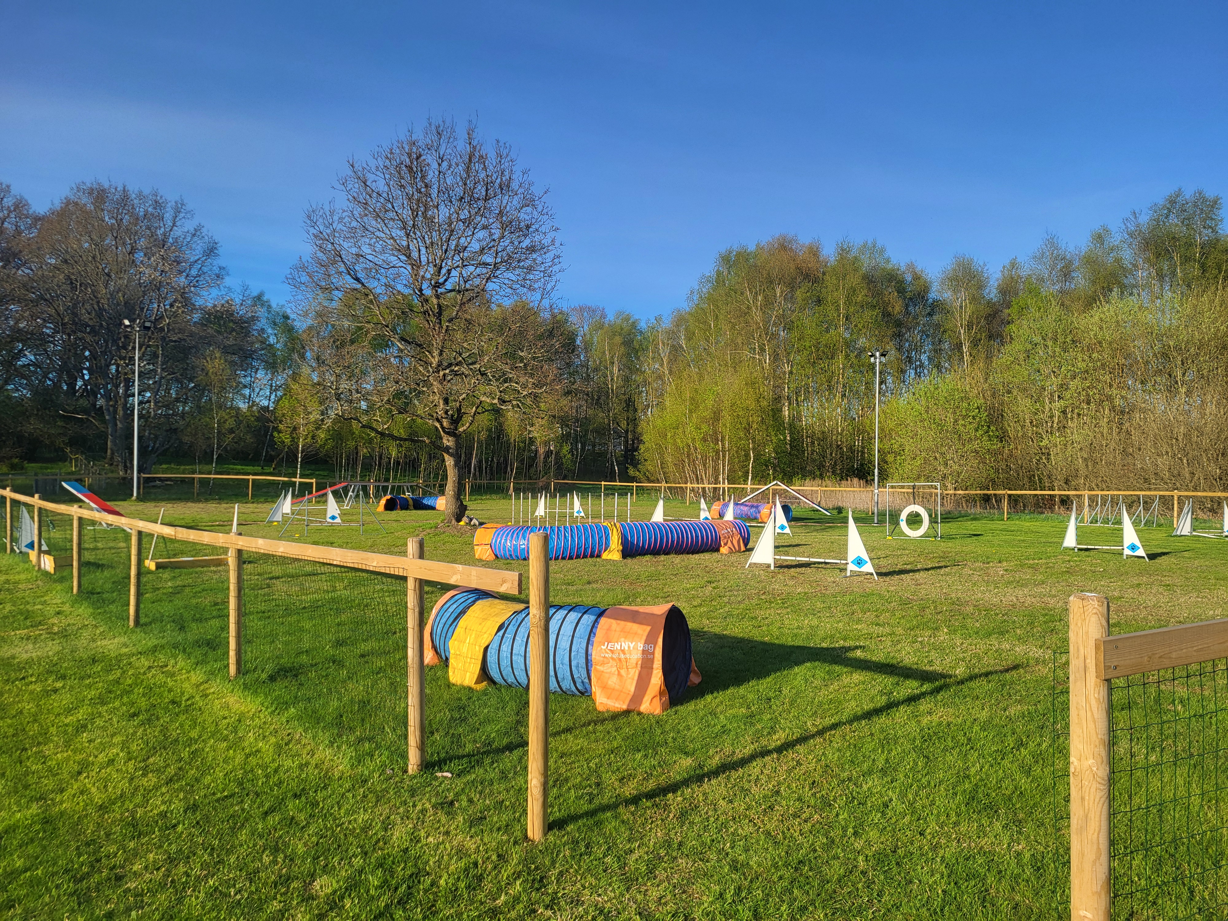 Höör BKS inhägnade agilityplan