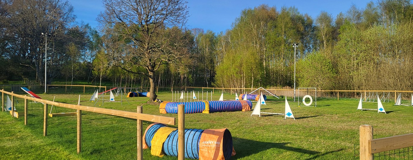 Höör BKS inhägnade agilityplan