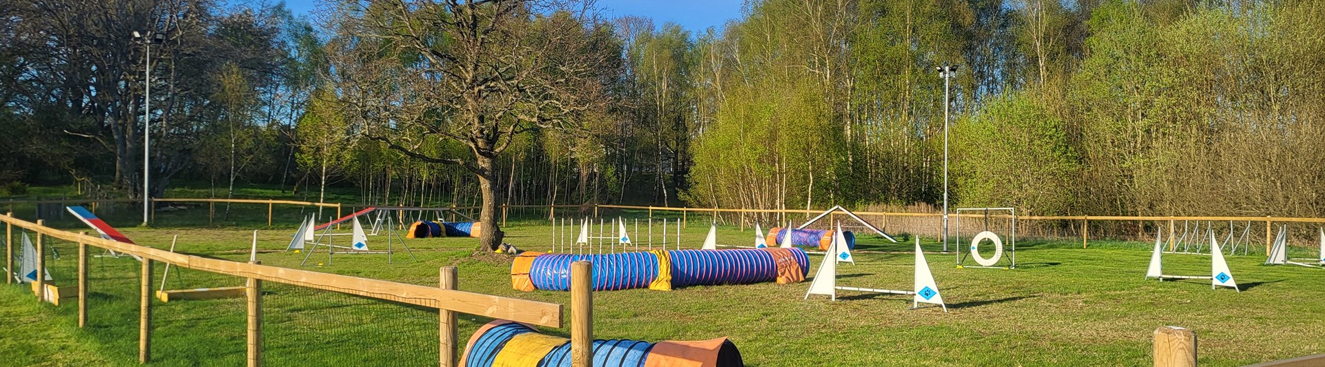 Höör BKS inhägnade agilityplan