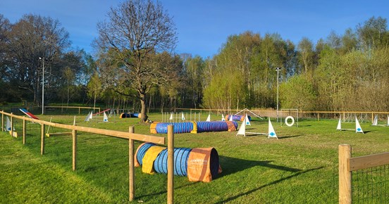 Höör BKS inhägnade agilityplan