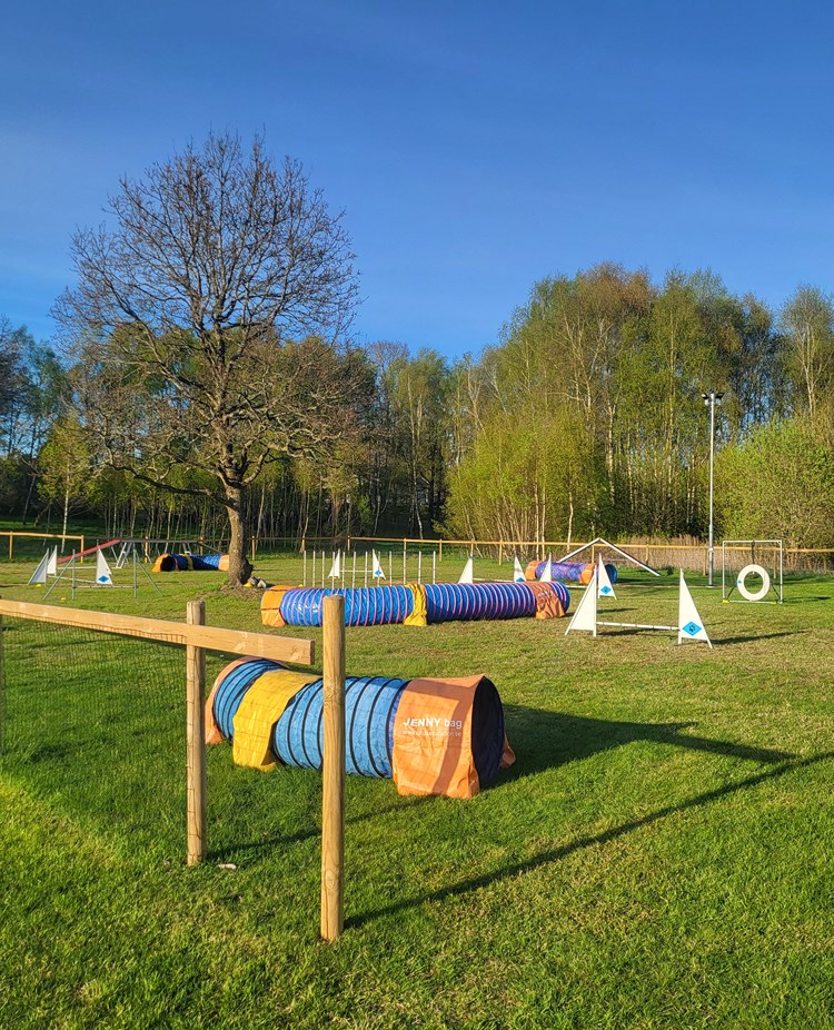 Höör BKS inhägnade agilityplan