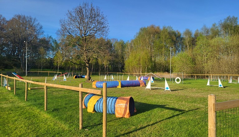 Höör BKS inhägnade agilityplan