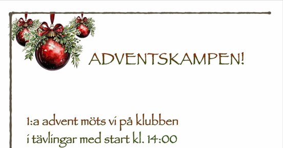 Adventskampen Nyköpings bk 2025