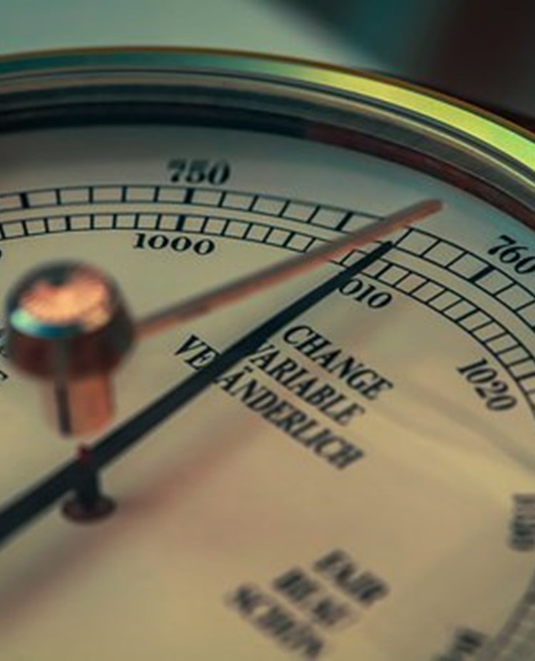 Bild på en barometer