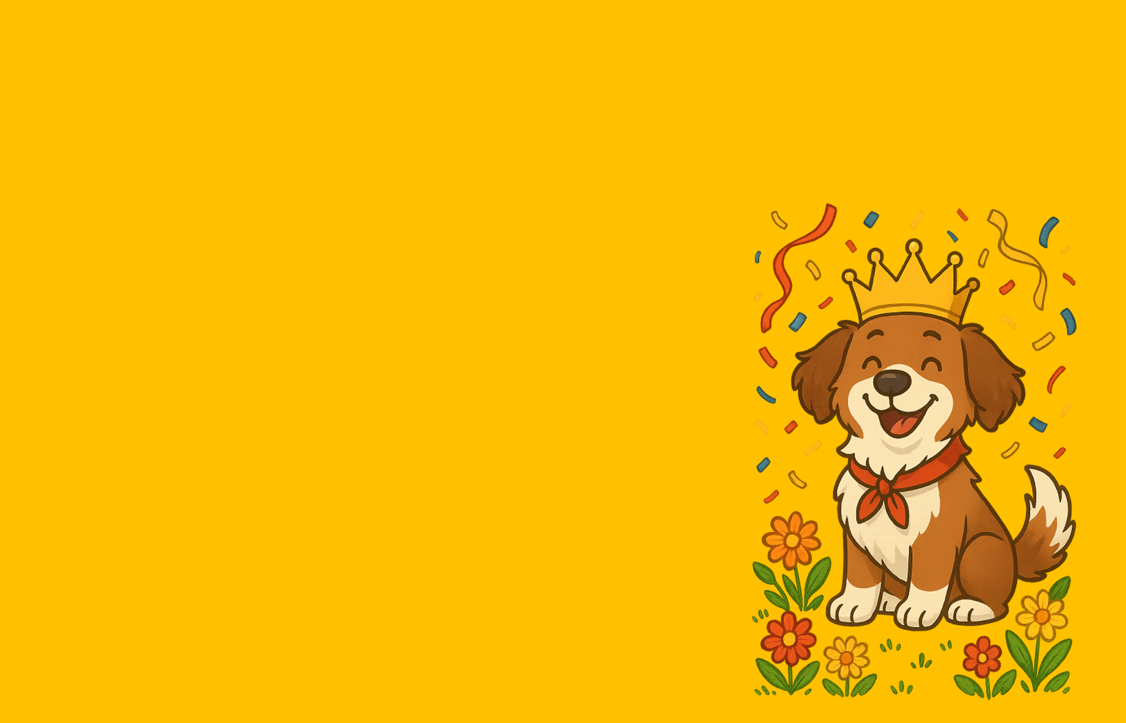 Tecknad hund som blir firad som Årets Hund