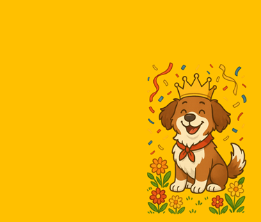 Tecknad hund som blir firad som Årets Hund