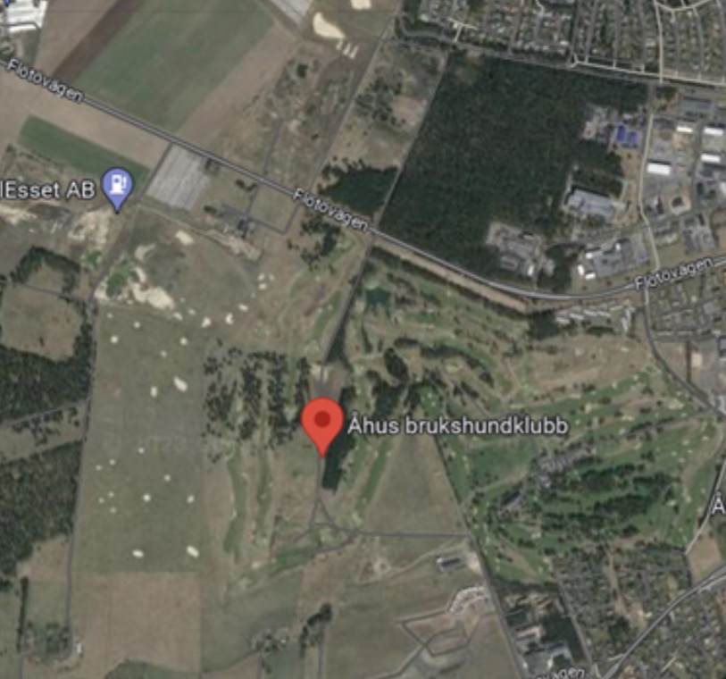 Bild på en karta med en markering på vart klubben ligger