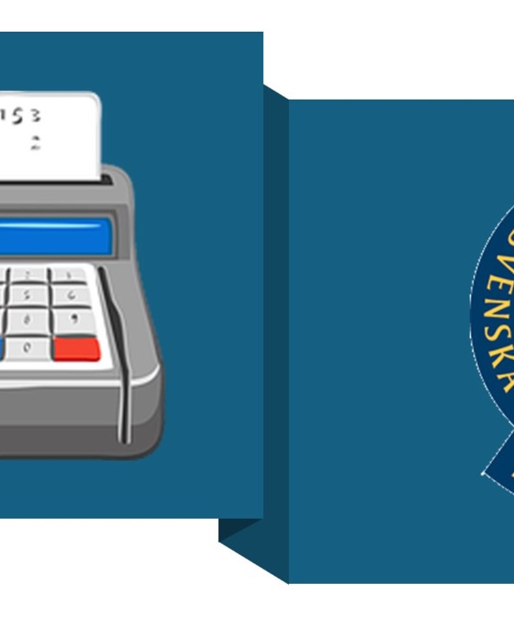 Bild på kvittomaskin