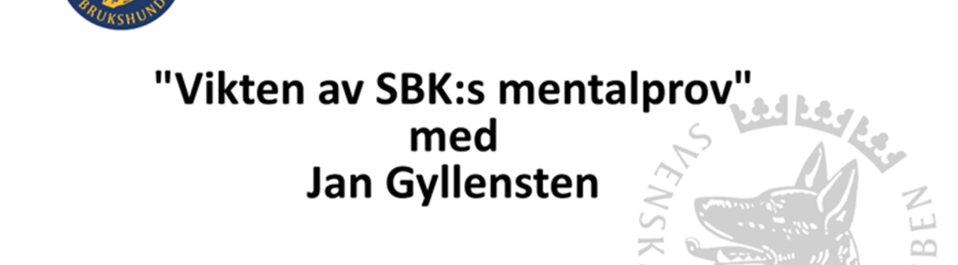 Vikten av sbks mentalprov