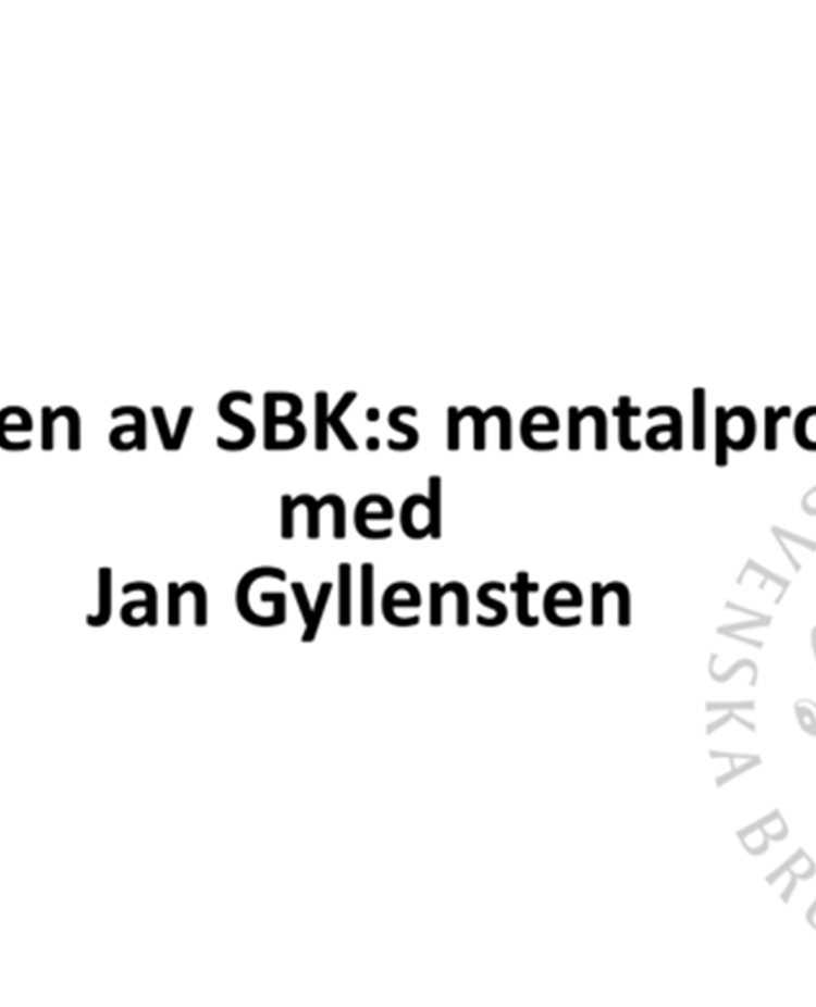 Vikten av sbks mentalprov