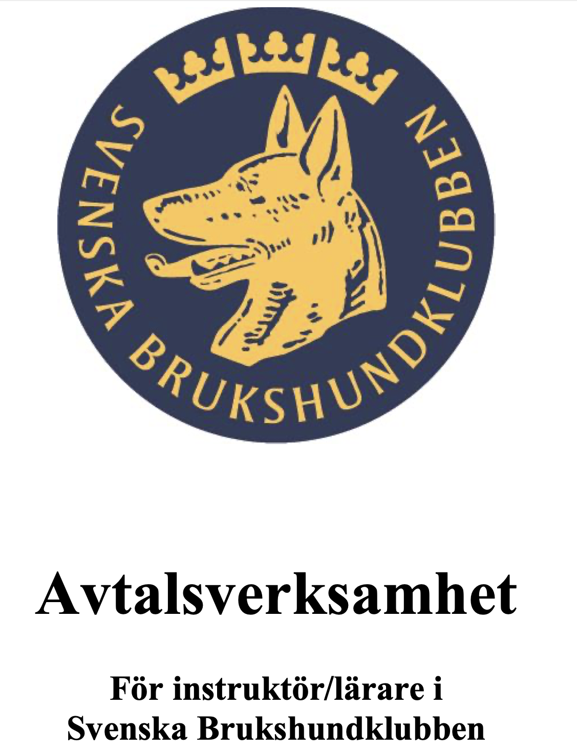 Avtal instruktör/lärare