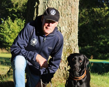 Göran Jönsson med hund
