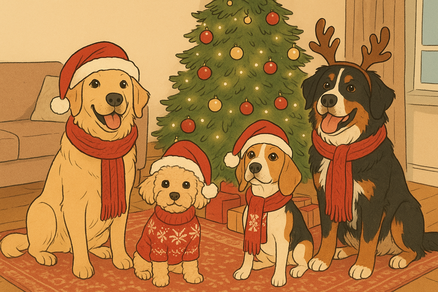 AI bild för julfest