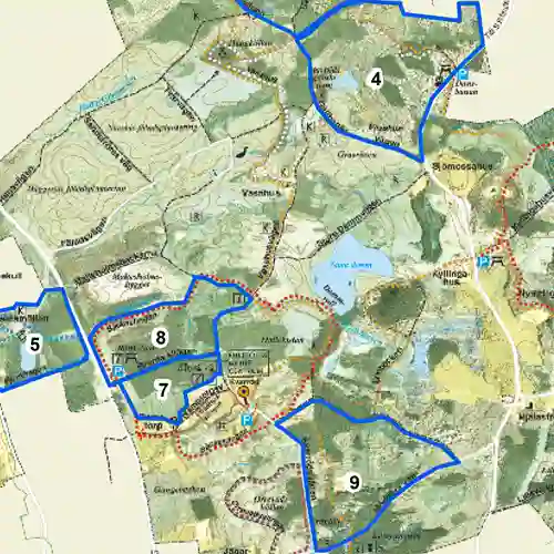 Del av karta över Fulltofta