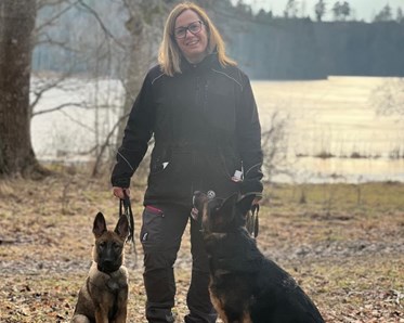 Bild på vår instruktör Madelene