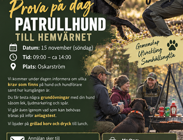 Inbjudan prova på 15 nov