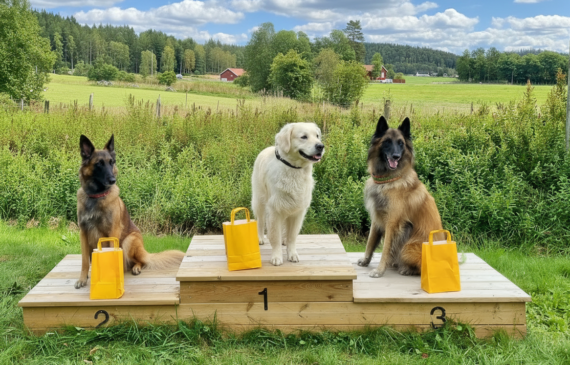 En golden och två tervar på vår prispall, klubbmästerskap