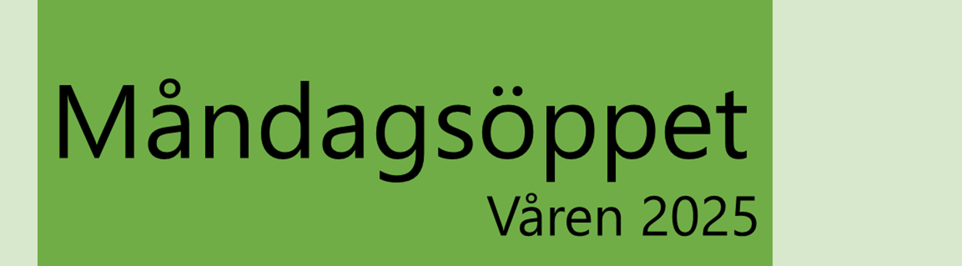 Illustration till måndagsöppet