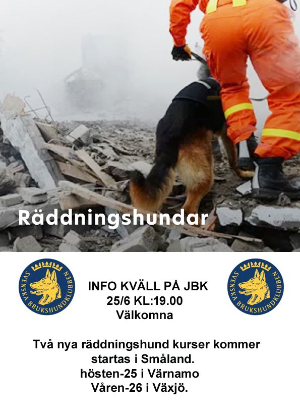 Inbjudan Föreläsning Räddningshundar