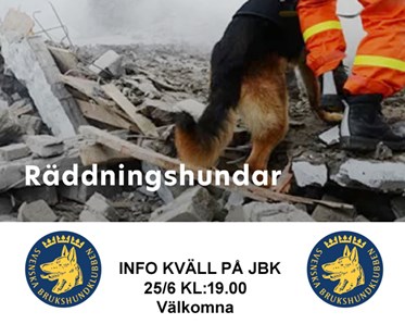 Inbjudan Föreläsning Räddningshundar