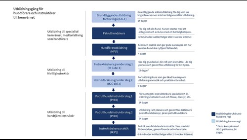 Utbildningsgång hundtjänstinstruktör